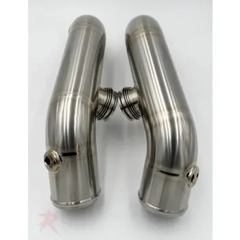 Rampage “Big Intake” Titanium Upper Charge Pipes- R35 GT-R Hassle-Free Returns