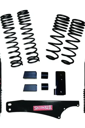Markdown Skyjacker 2007-2018 Jeep Wrangler JK 4 Door 4WD Long Travel 2in-2.5in Lift Kit w/Black Max Shocks