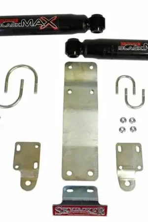 Skyjacker 2007-2017 Jeep Wrangler (JK) (Use w/ OEM Tie Rods) Dual Steering Damper Kit w/ Black Max Crafted