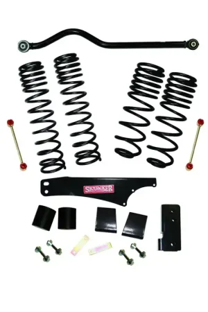 Viral Skyjacker 2007-2018 Jeep Wrangler JK 4 Door 4WD Long Travel 3.5in-4in Lift Kit w/Black Max Shocks