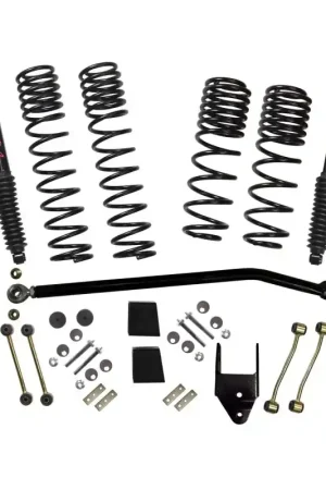 Skyjacker 21-23 Jeep Wrangler JL Non-Rubicon 4 Door LT 3.75in Coil System w/ Black MAX Shocks Weekend Sale