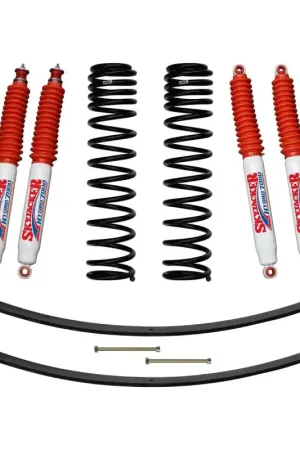 Sale Skyjacker 3in Front Dual Rate Long Trvl Coil Suspension Kit w/ Rear Add A Leafs & Hydro 7000 Shocks