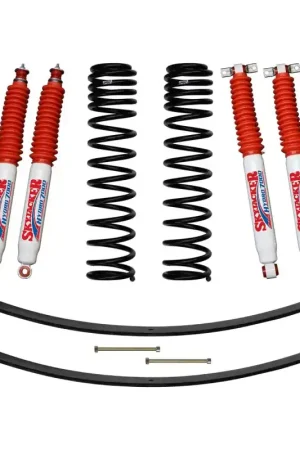 Skyjacker 84-01 XJ 3in FR Dual Rate Long Coil Suspension Kit w/ RR Add-A-Leafs/Hydro 7000 Shocks Authentic
