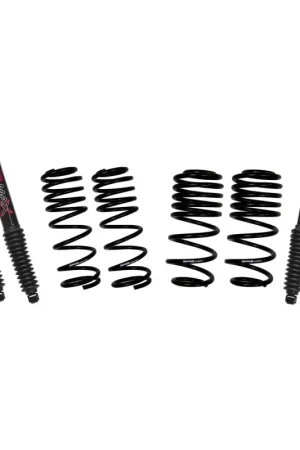 Popular Skyjacker 21-24 Jeep Wrangler Non-Rubicon JL 4XE 2in-2.5in Susp. Lowering Kit w/ Black MAX Shocks