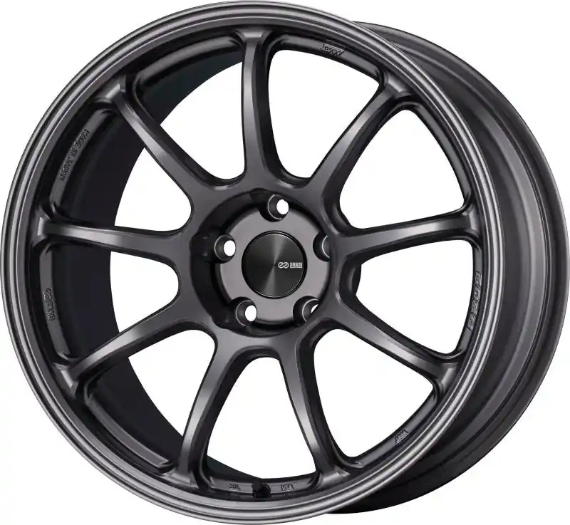 Low Price Enkei PF09 17x8 5x114.3 35mm Offset 75mm Bore Dark Silver Wheel