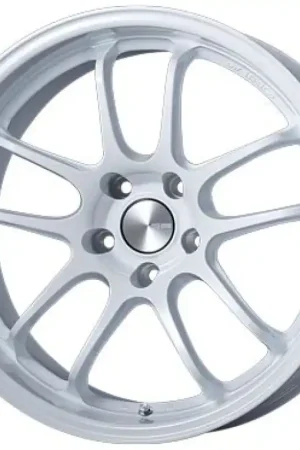 Enkei PF01EVO 18x9 25mm Offset 5x114.3 75mm Bore Pearl White Wheel Special Order / No Cancel Final Sale
