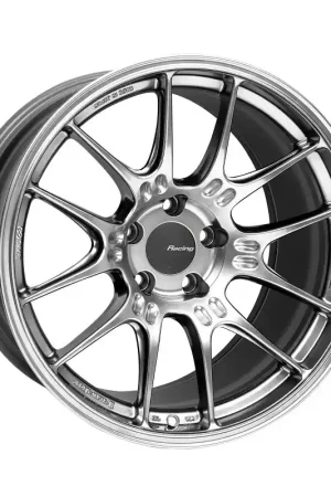 Genuine Enkei GTC02 18x10.5 5x114.3 15mm Offset 75mm Bore Hyper Silver Wheel