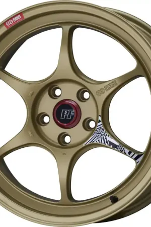 Genuine Enkei PF06 18x10in 5x114.3 BP 38mm Offset 75mm Bore Gold Wheel *MOQ 40