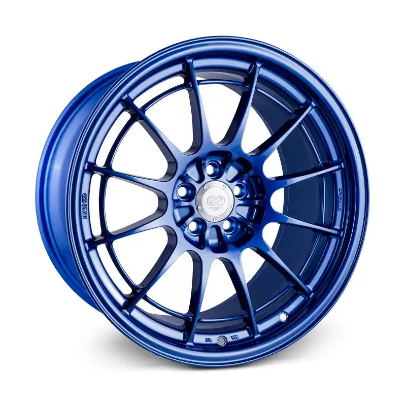 Enkei NT03+M 18x9.5 5x114.3 40mm Offset 72.6mm Bore Victory Blue Wheel G35/350z (MOQ 40) Final Sale