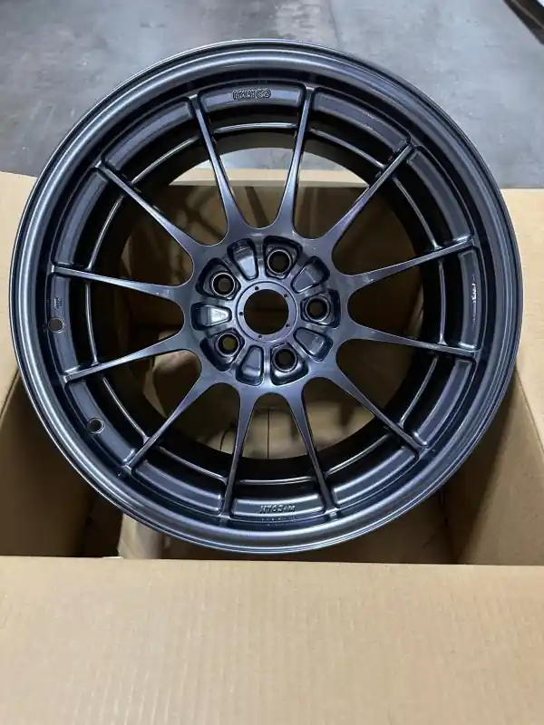 Enkei NT03+M 18x9.5 5x114.3 27mm Offset 72.6mm Bore Gunmetal Wheel *MOQ 40 Special Discount
