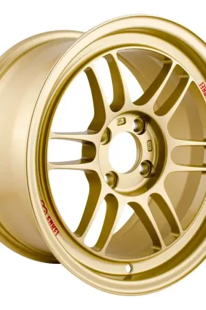 Worldwide Shipping Enkei RPF1 15x8 4x100 28mm Offset 75mm Bore Gold Wheel
