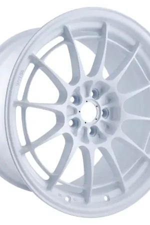 Enkei NT03+M 18x9.5 5x114.3 40mm Offset 72.6mm Bore Vanquish White Wheel (MOQ of 40) Next Day Delivery