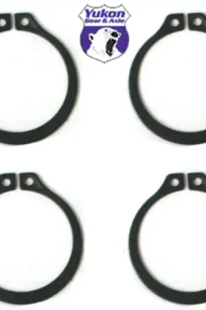 Yukon Gear (4) Full Circle Snap Rings / Fits Dana 60 733X U-Joint w/ Aftermarket Axle Luxury