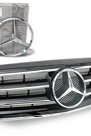 In Demand Mercedes S Class 4CarOption Front Hood Grille - GRA-W1409298WCL4-BK