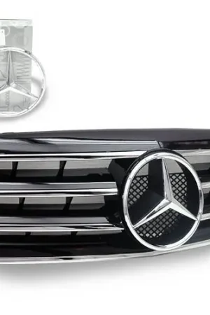 Factory Price Mercedes E Class 4CarOption Front Hood Grille - GRA-W2109599WCL4-BK