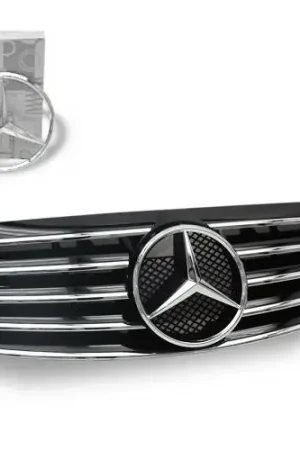 Final Sale Mercedes S Class 4CarOption Front Hood Grille - GRA-W2209902WCL-BK