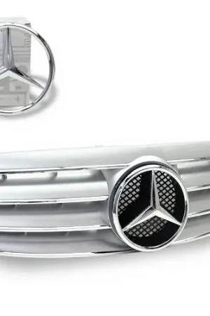 Next Day Delivery Mercedes C Class 4CarOption Front Hood Grille - GRA-W2030003WCL-SL
