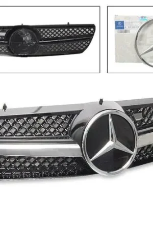 Markdown Mercedes CL Class 4CarOption Front Hood Grille - GRA-W2150006WSLN-BK