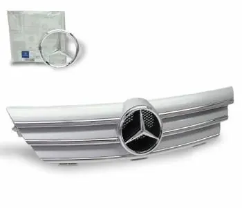 Time-Limited Mercedes C Class 4CarOption Front Hood Grille - GRG-W203SC0205G-SL