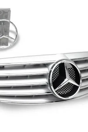 Mercedes E Class 4CarOption Front Hood Grille - GRA-W2110305WCL-SL Same Day Shipping