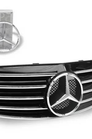 Mercedes E Class 4CarOption Front Hood Grille - GRA-W2110305WCL-BK Next Day Delivery