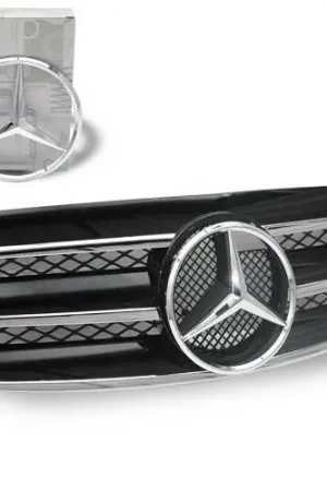 Hot Picks Mercedes E Class 4CarOption Front Hood Grille - GRG-W2110305G-CL3BK