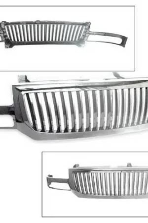 GMC Sierra 4CarOption Front Hood Grille - GRZV-SRA0306-CM One Day Deal