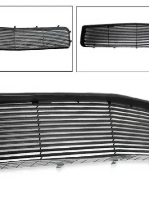 Ford Mustang 4CarOption Front Hood Grille - GRZ-MST0506V6-BK Authentic