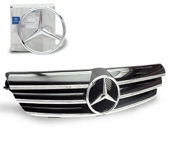 Mercedes CLK 4CarOption Front Hood Grille - GRG-W2090307F-CL3BK Weekend Sale