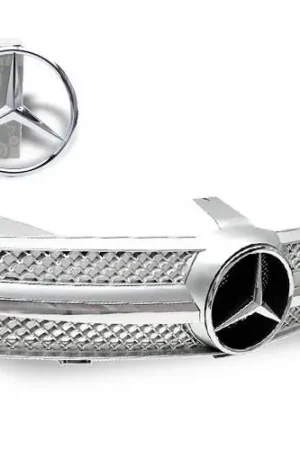 Trusted Brand Mercedes CLS 4CarOption Front Hood Grille - GRA-W2190608WSLN-SL