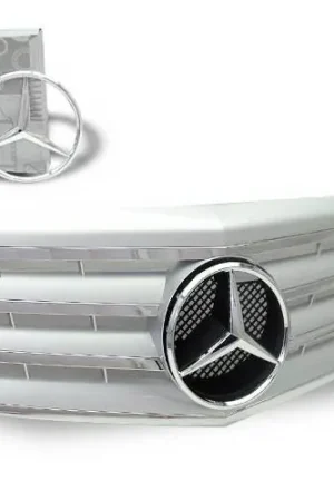 Instant Buy Mercedes E Class 4CarOption Front Hood Grille - GRG-W2110708GCL4-SL