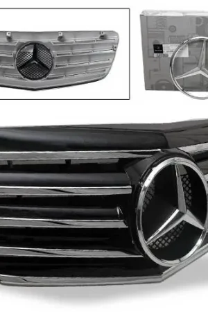 Price Drop Mercedes E Class 4CarOption Front Hood Grille - GRA-W2110708WCL5-BK