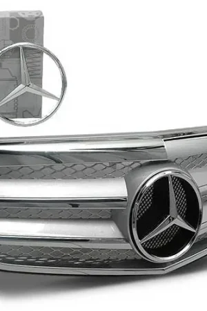 Mercedes E Class 4CarOption Front Hood Grille - GRA-W2120910WFCL-SL Authentic