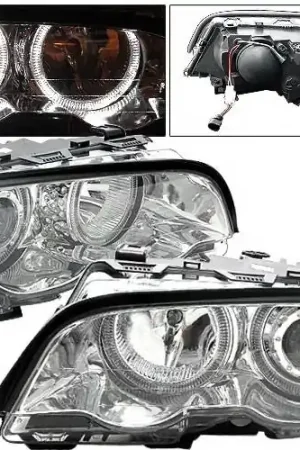 Shop Now BMW 3 Series 4CarOption Halo Projector Headlights - XT-HLR-E4698012CC-2
