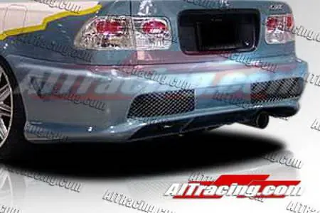 Warranty Included Honda Civic AIT Racing Combat Style Rear Bumper - HC96HICBSRB2
