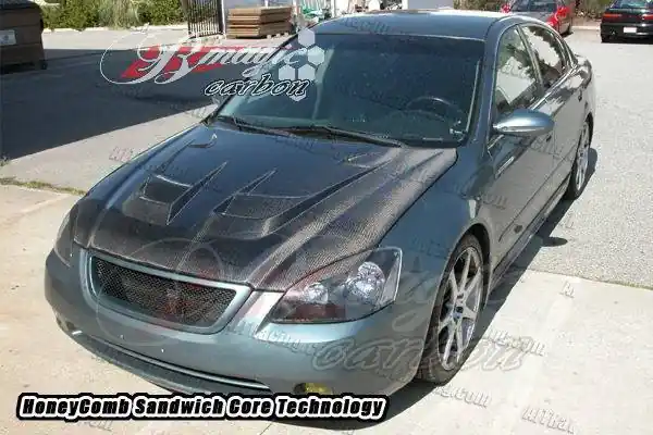 Grab Now Nissan Altima AIT Racing Raiden Style Hood - NA03BMRDNCFH
