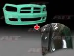 Hot Picks Dodge Charger AIT Racing Striker Style Front Bumper & Hood - DC06HIRKSFB-FH