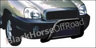 Hyundai Santa Fe Black Horse Bull Bar - BB2521A Instant Buy