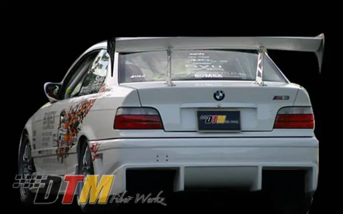 Premium BMW 3 Series DTM Fiberwerkz BOMX Style Rear Bumper with Diffuser - E36BOMXRear