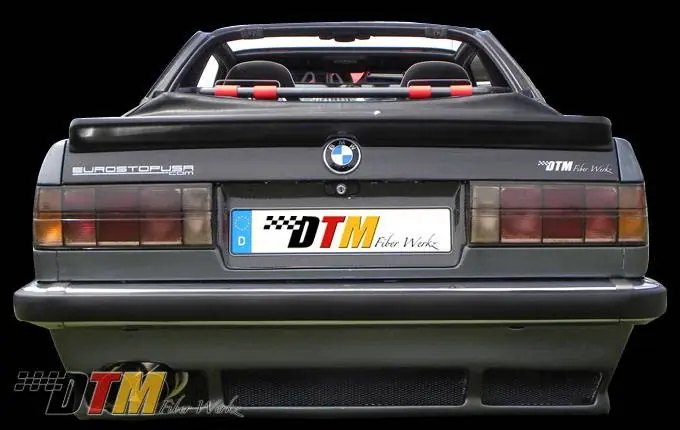 Final Sale BMW 3 Series DTM Fiberwerkz Euro DTM Style Rear Apron - E30 Euro DTM