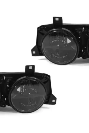 Markdown BMW 3 Series DTM Fiberwerkz Smoked Cross Hair Euro Headlights - E30smokedhea