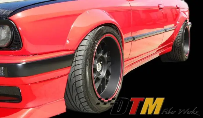 Special Offer BMW 3 Series DTM Fiberwerkz Fender Flares - E30 Rivet On