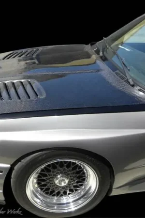 BMW 3 Series DTM Fiberwerkz GTR Carbon Fiber Vented Style Hood - CFRP E30-GTR-VENT Seasonal Sale