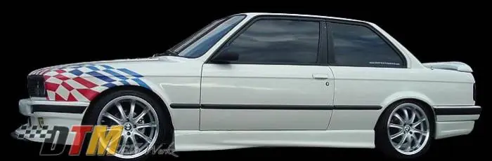 BMW 3 Series DTM Fiberwerkz M3 E36 Style Side Skirts - E30 M3 E36 S Clearance