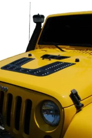 Place Order Jeep Wrangler Hyline Offroad Louvered Hood Panel - JK-50HLP-NF