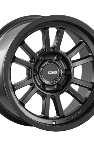 Free Returns Konig HT1 Alloy Wheel 18x9 ET0 6x139.7 Matte Black 106.1mm CB