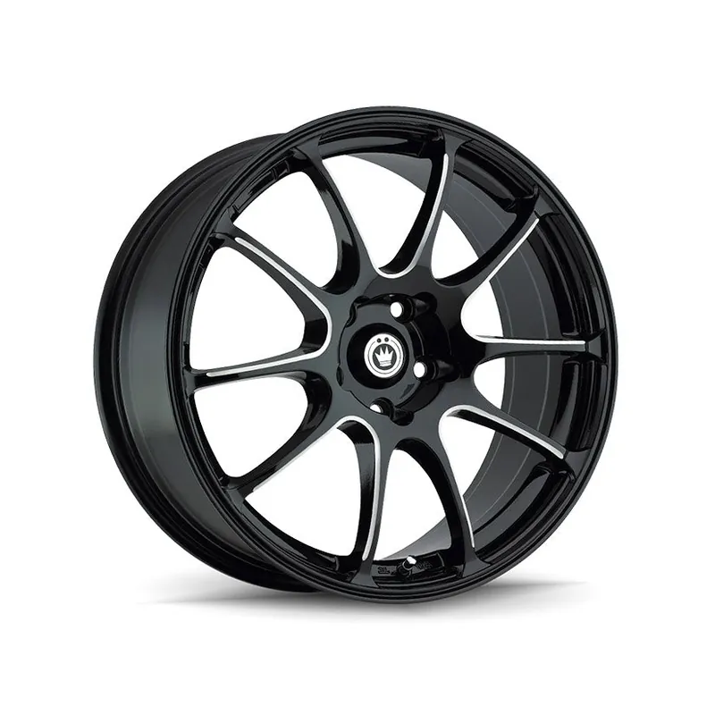 Sale Konig Illusion Alloy Wheel 17x7 ET40 4x100 Gloss Black Ball Cut Machin