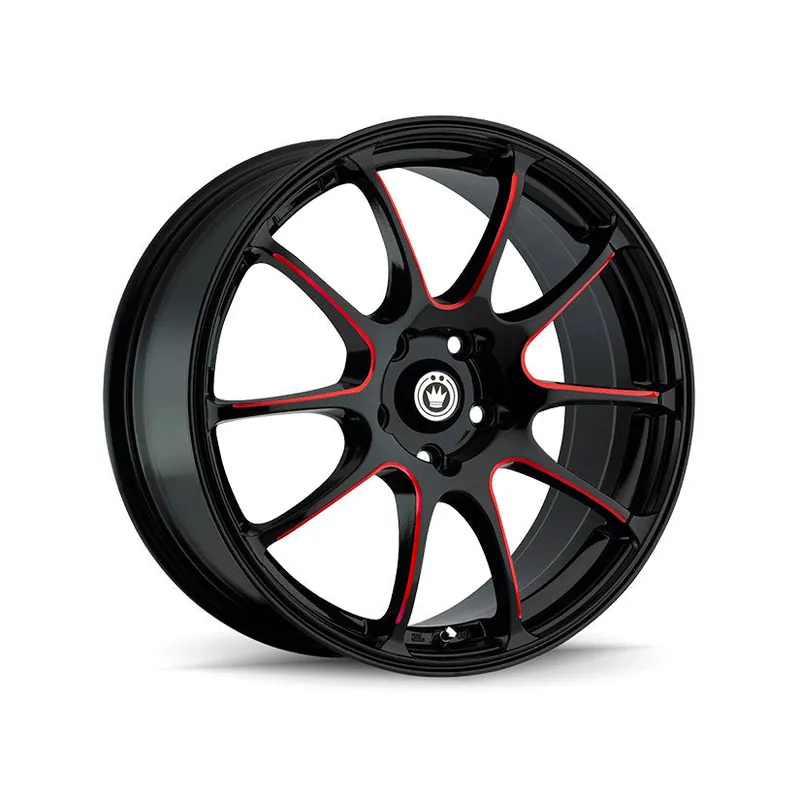 Konig Illusion Alloy Wheel 17x7 ET40 5x100 Gloss Black Red Tinted Clea Save Now