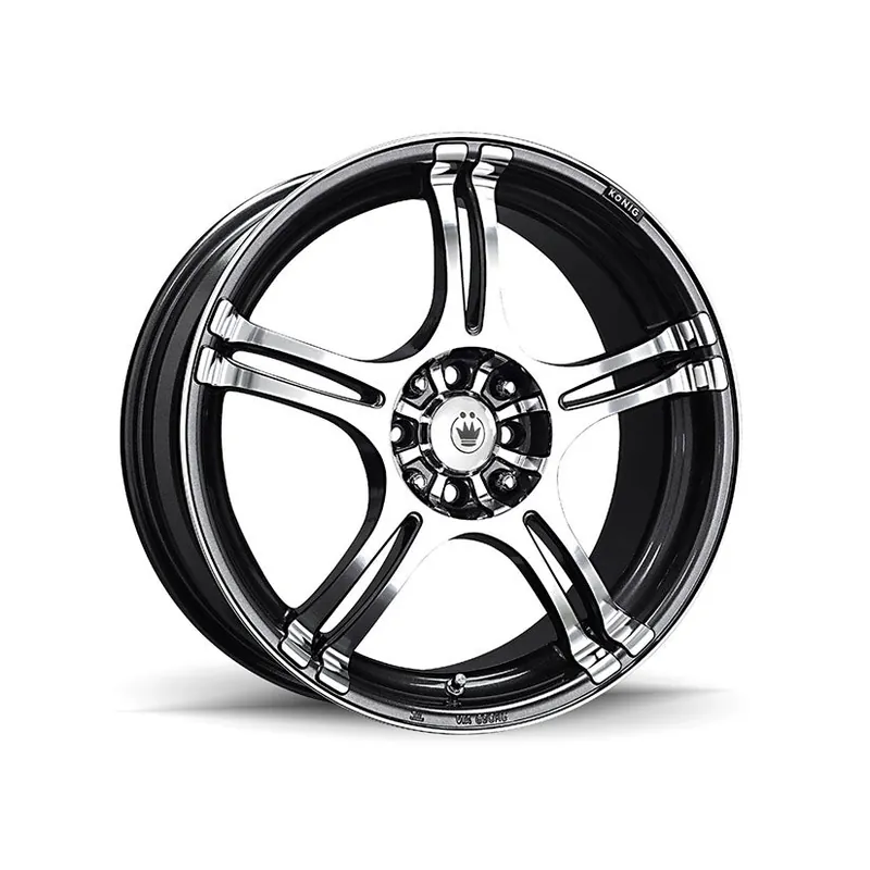 Konig Incident Alloy Wheel 16x7 ET40 5x108, 5x115 Graphite Machined Fa Price Cut