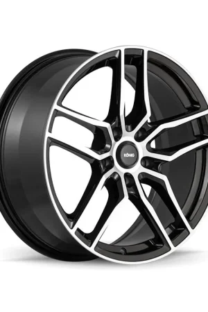 Get Yours Konig Intention Alloy Wheel 17x8 ET45 5x108 Gloss Black Machined Face